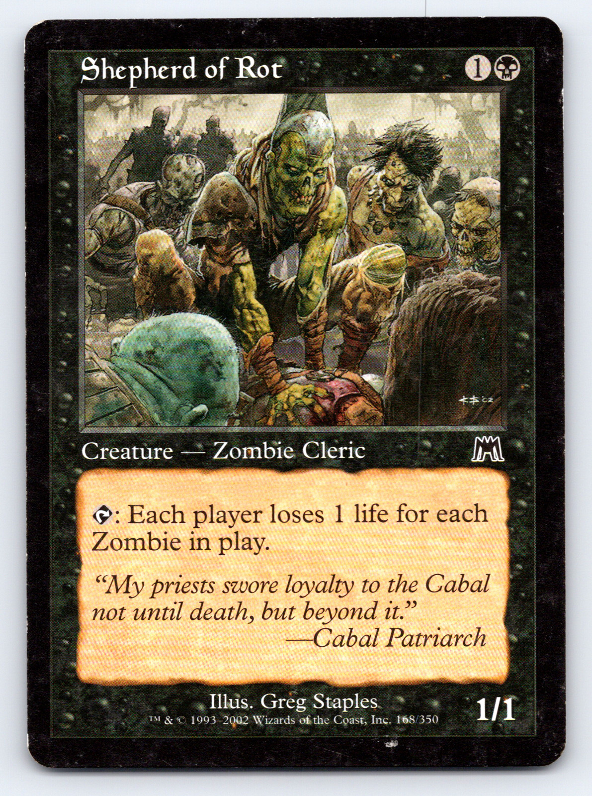 Shepherd of Rot  - LP - Onslaught 2002 - MTG