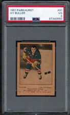 1951 52 Parkhurst #91 Hy Buller PSA 3 VG Rc Rookie New York Rangers