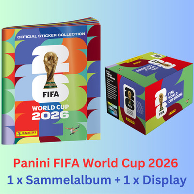 Panini FIFA World Cup 2026 WM 26 - Album + Display (100 Tüten = 700 Sticker)