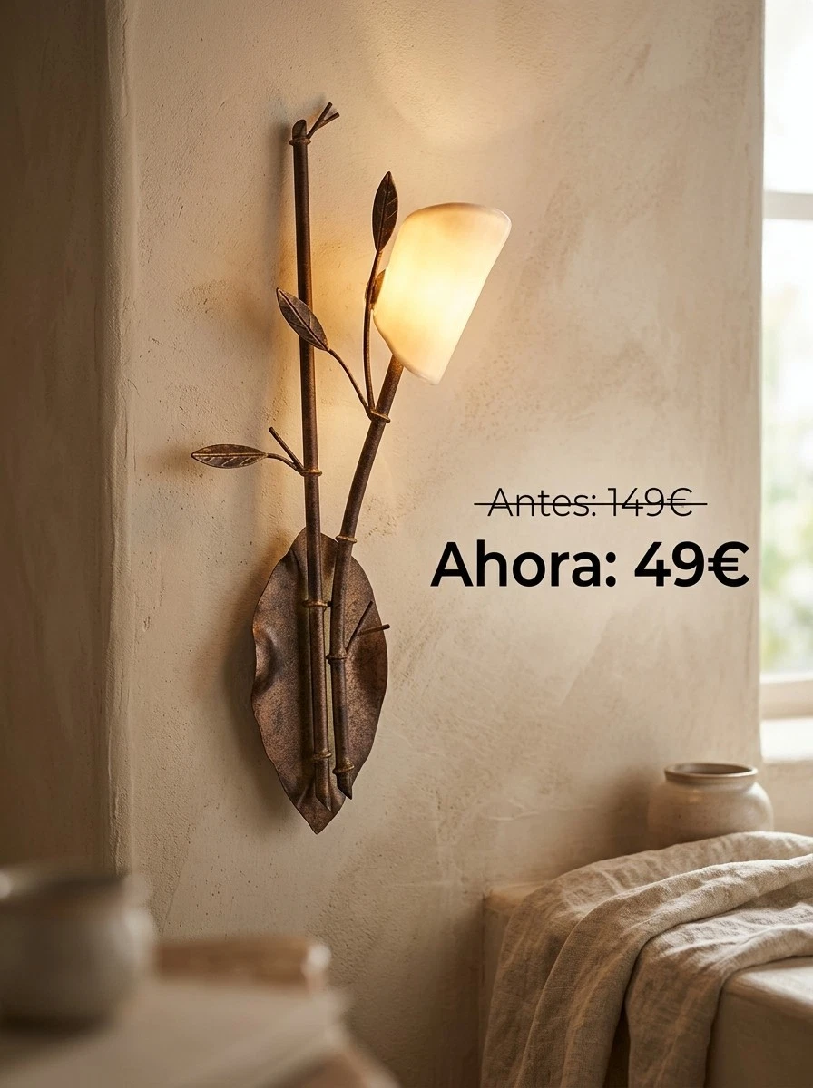 Lampara de forja colección Peralta