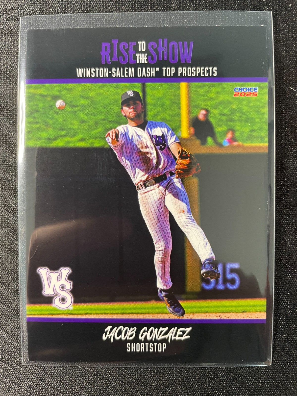 2025 Choice Winston-Salem Dash Top Prospects Jacob Gonzalez (White Sox) 500 MADE