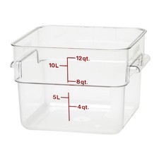 Cambro 12SFSCW135 Clear Camwear CamSquare 12 Qt. Container