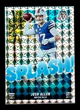 Josh Allen 2025 Panini Mosaic SPLASH Mosaic Silver Prizm Buffalo Bills #11