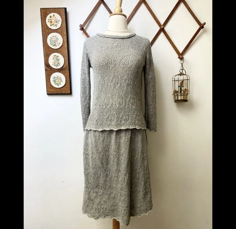 Sweater top skirt 70s