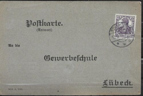Germany 1919 used post WWI mailing card