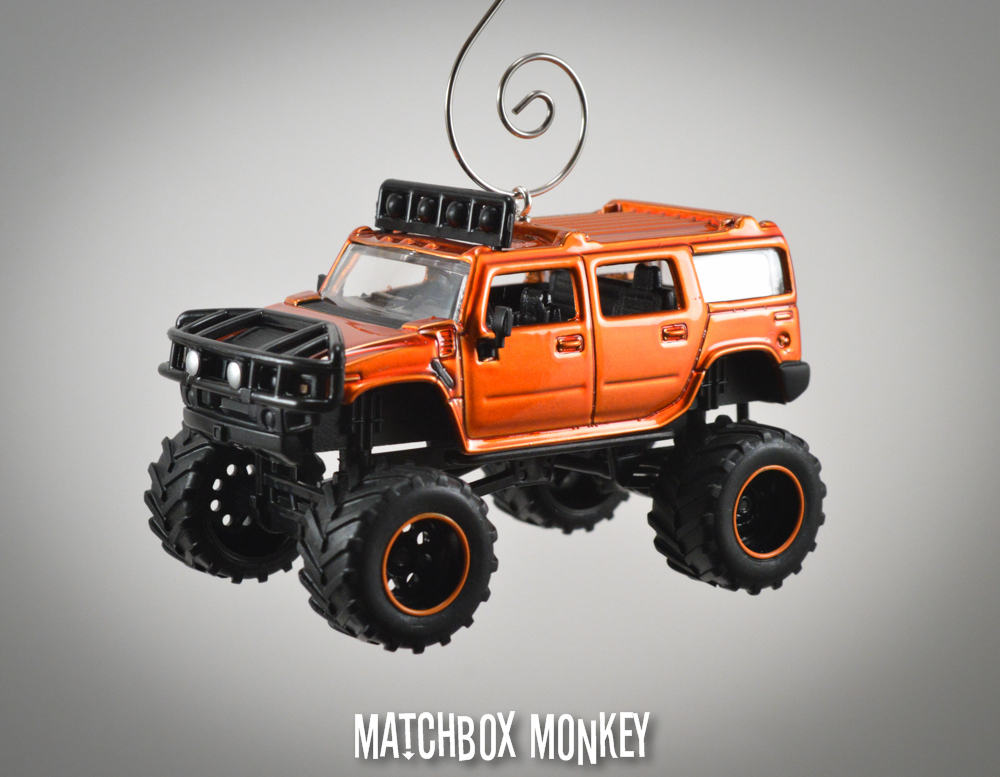 NEW! Custom 2003 Hummer H2 SUV Truck 1/64 Christmas Ornament