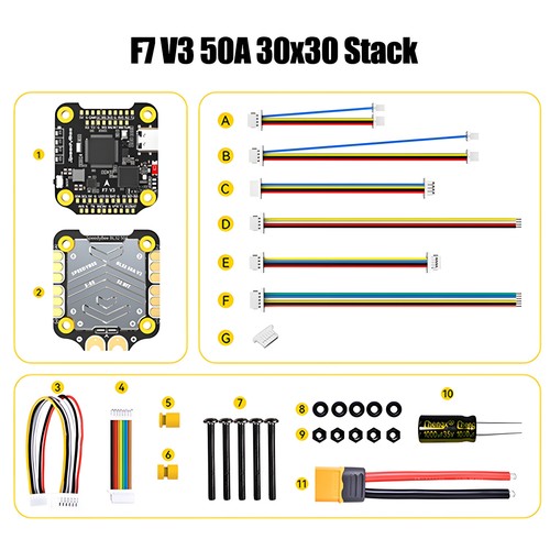 SpeedyBee F7 V3 Flight Controller /50A ESC /Flight Stack for FPV Freestyle Drone - Picture 27 of 27