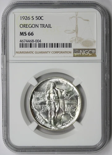 1926-S Oregon Trail Silver Commemorative Half Dollar 50C MS 66 NGC