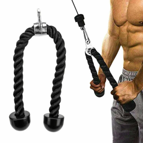 Tricep Rope Multi Gym Pull Down Arm Training Fitness Cable Pulley Attachment AU - Picture 8 of 11