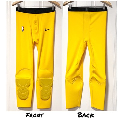 Nike NBA Pro Hyperstrong Padded 3/4 Tights Pants Yellow Player Issued Menâs XLT 886550273664 | eBay
