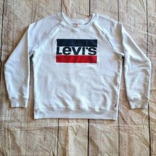 Levi's Long Sleeve Women's Men's Adult Sweatshirt with Red Blue Logo Size XS