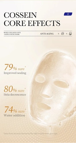 ANTI-WRINKLE COLLAGEN FACE MASK 10PCS MOISTURIZING ANTI-AGING REPAIR BRIGHTENING - Picture 20 of 21