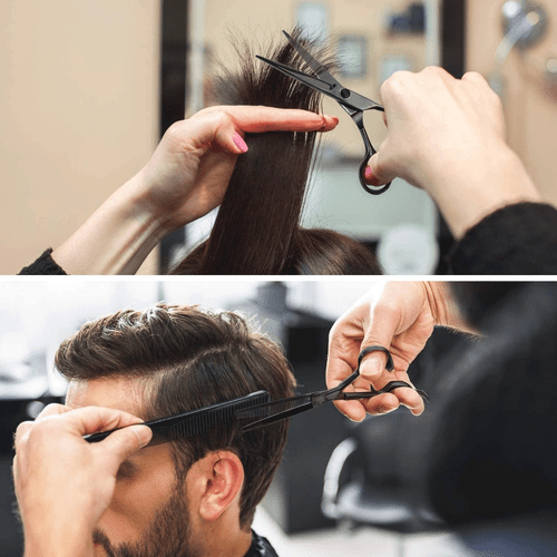 HAIR CUTTING TIJERAS HAIRDRESSER SCISSORS KIT FOR BARBERS SALON OR HOME USE 6" - Picture 4 of 5