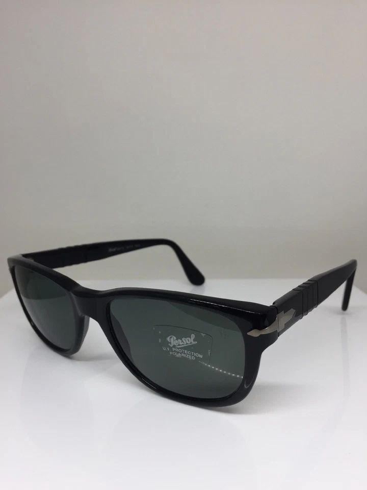 New Persol 2547 Sunglasses PE 2547-S C. 95/48 Shiny Black With Polarized Lenses - Image 2 of 4