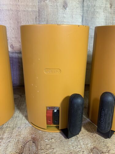 JAMO Orange Indoor Surround Sound Speaker Set Of 3 Rare HTF Tested Works - Picture 8 of 9