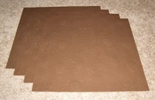 K&Company 12x12 Single Sided Embossed Papers(4) ~ Grape Vine Cocoa