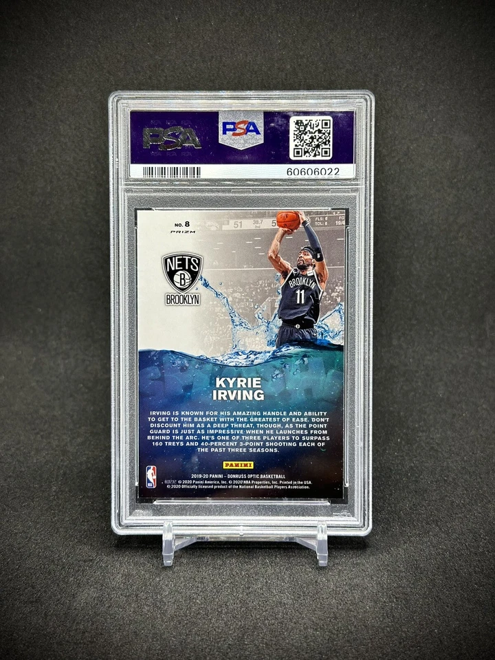 Kyrie Irving 2019-20 Panini Donruss Optic SPLASH! Holo Prizm SP PSA 10 Mint - Image 2 of 2