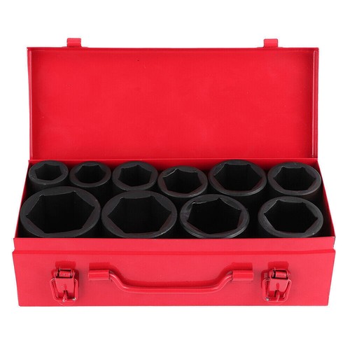 10PC 3/4" DRIVE DEEP IMPACT Socket Set 22-50mm HGV Long Reach Impact Socket - Picture 8 of 9