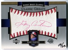 2003 Upper Deck Sweet Spot Classic GARY CARTER Greats Red Ink Auto Rare SP #/25