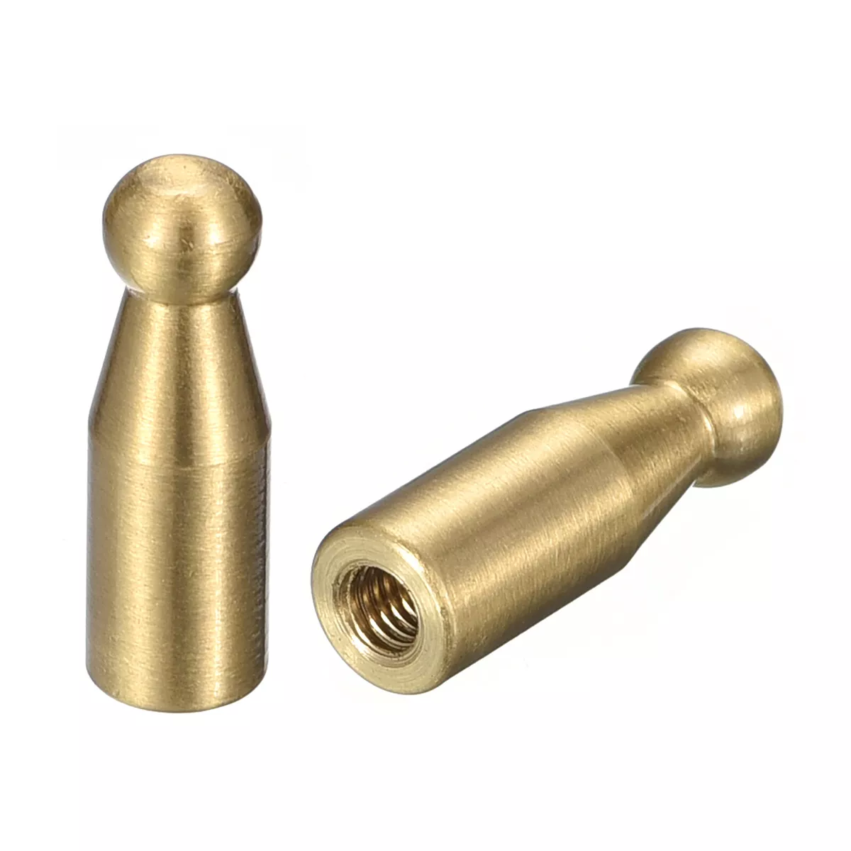 Decorative Wall Hooks, 2Pcs - Solid Brass Entryway Coat Hooks (8mm x 25mm)