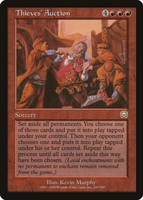 Thieves' Auction Mercadian Masques NM Red Rare MAGIC GATHERING CARD ABUGames