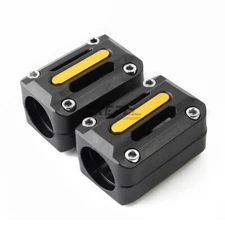 Motorcycle Engine Guard Crash Bar Bumper Protector Decorative Block Gold US