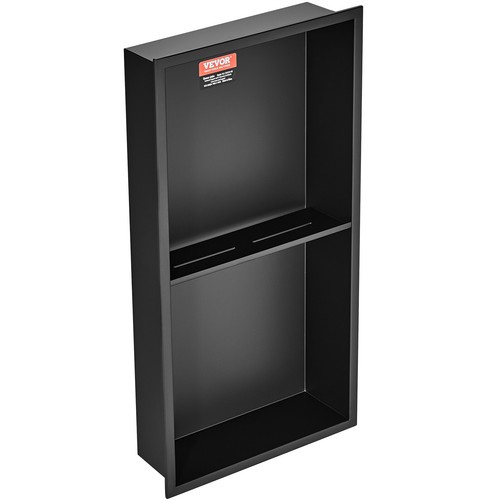 VEVOR Doccia Nicchia Incasso a Parete in Acciaio Inox 33x63cm 2 Ripiani da Bagno - Imagen 11 de 12