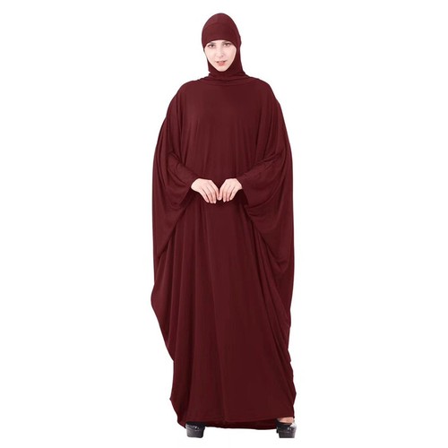 Sobrecabeza Abaya Caftán Mujeres Musulmanas Ramadán Oración Burka Khimar Vestido Caftán Vestido - Imagen 75 de 76