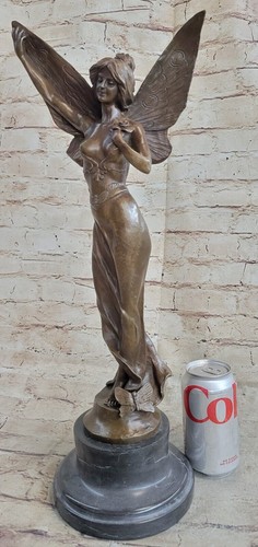 Classic Cherub Angel Statue in Bronze, Unique Garden Decoration, Handmade Deal - Picture 2 of 10