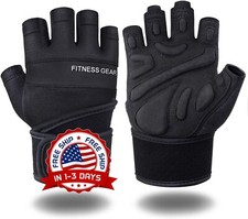 Guantillas Gym Guantes De Gimnasio Para Mujer Hombre Bicicleta pad large