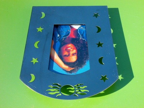 SHALOM INTERNATIONAL 5" X 4" PICTURE FRAME SUN MOON STARS THEME 2" X 3" PHOTO - 第 4/9 張圖片