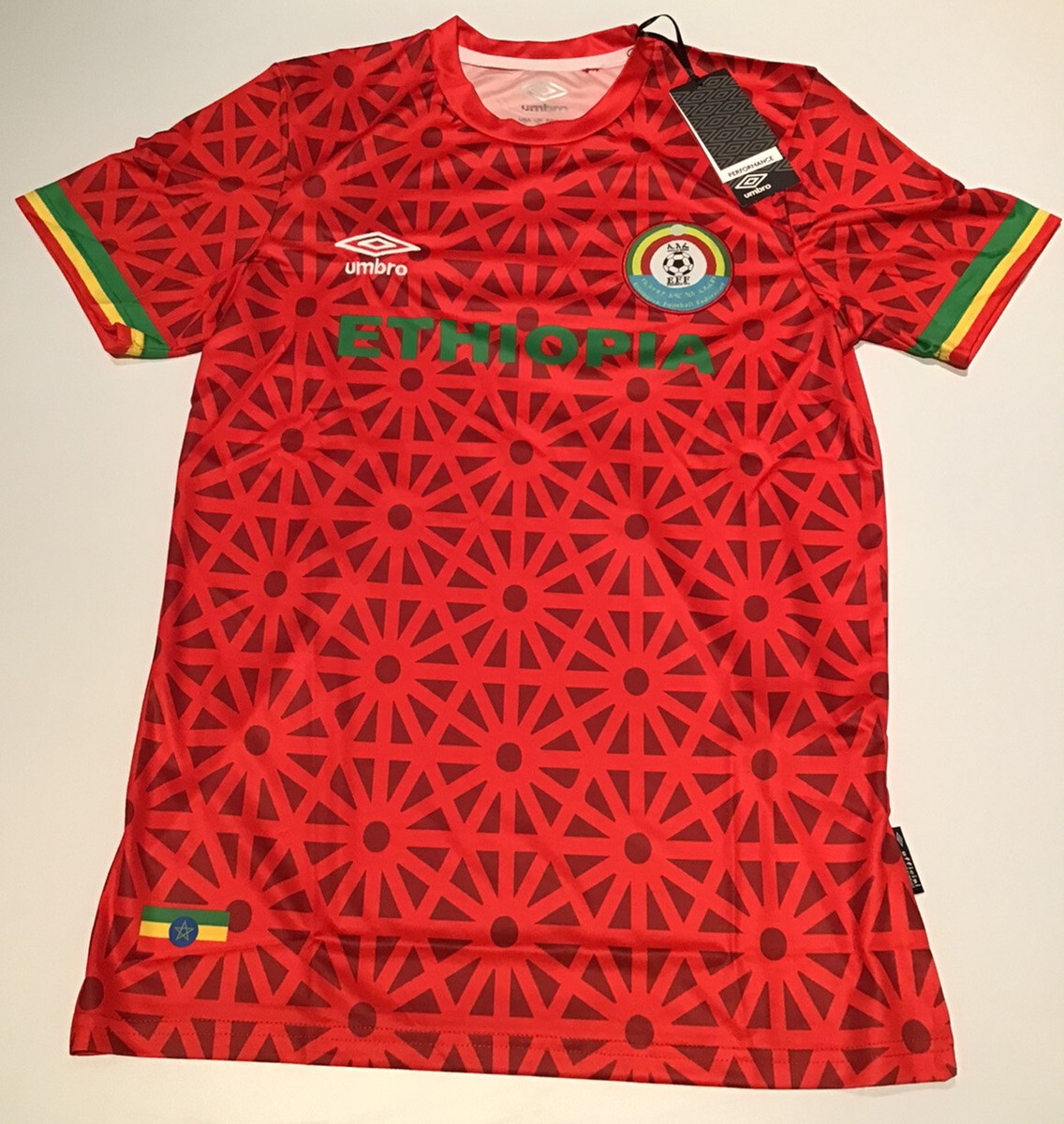 umbro エチオピア代表 ユニフォーム 海外Lサイズ Ethiopia Men's Alternate Jersey Red 2022 Umbro NWT S-2XL | eBay