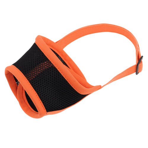 Soft Pet Dog Adjustable Stop Bark Bite Mesh Soft Mouth Muzzle Grooming Chewing - Picture 2 of 25