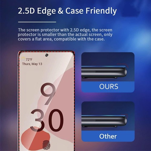 Tempered Glass Screen Protector & Camera Lens For Google Pixel 9A 9 Pro XL 8A 7A - Picture 5 of 12