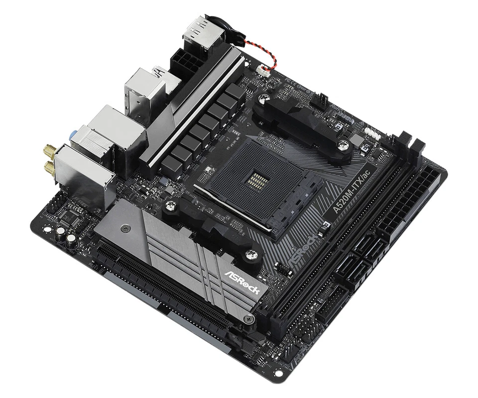 ASRock AMD 520M AM4 Micro ITX DDR4-SDRAM Motherboard - Imagen 3 de 4