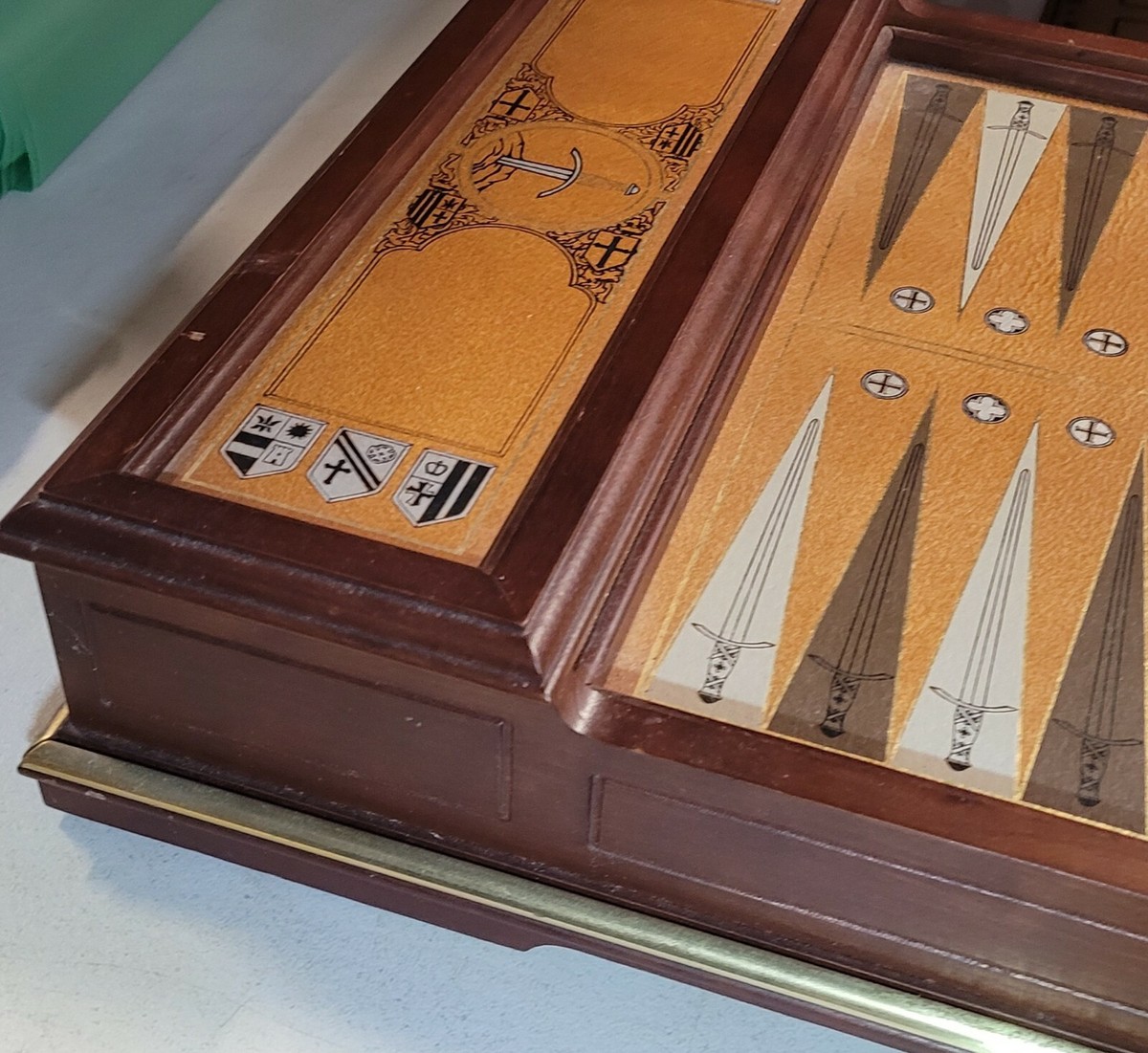 Vintage Franklin Mint Excalibur Backgammon Set 1986 Limited