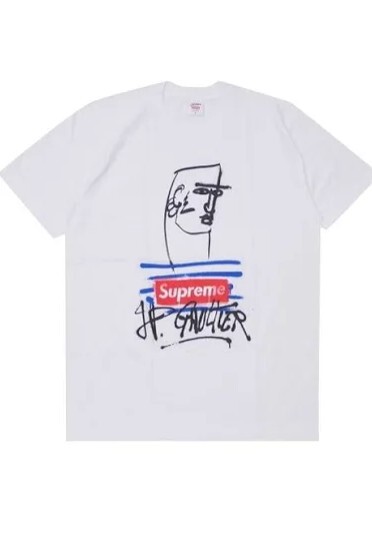 Size Medium - Supreme x Jean Paul Gaultier JPG White Box Logo T Shirt - NEW