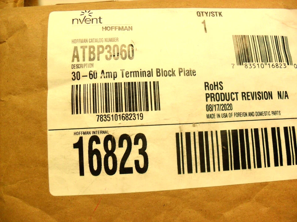 nVent - HOFFMAN ATBP3060 - 16823 - Enclosure Switch Terminal Plate - Image 2 of 4