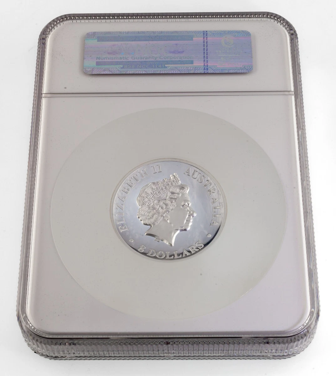 2015-P Australia 5 Oz. S $8 Plateado Koala Alto Alivio NGC PF70 Muy Camafeo COA