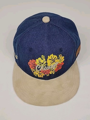 NBA Chicago Bulls Giveaway 2023/24 Artist Hat Series Floral Denim Cap - Picture 4 of 13