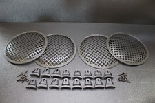 4 15 INCH STEEL SPEAKER SUBWOOFER GRILL MESH COVER W/ CLIPS SCREWS GLKT-15