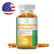 Multivitamin & Multimineral Capsules for Men Women Daily Supplement 120 Capsules