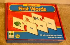 The Learning Journey Match It First Words 30 Self Correcting Puzzle complete