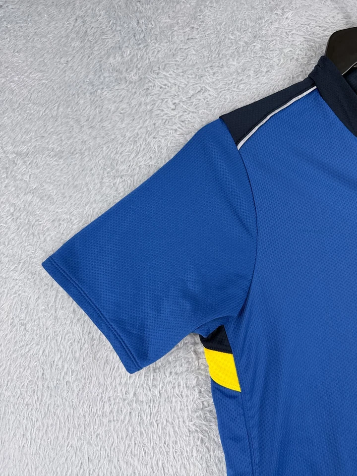 VINTAGE Nike Cycling Jersey Adult Extra Large Blue Yellow 1/2 Zip Fit Dry Poly - Image 3 of 4