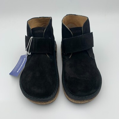 Birkenstock New w/ Box Milton HL Kids Black Suede Leather Regular - Select Size