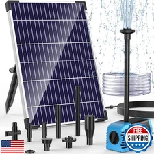 POPOSOAP Solar Water Pump 12W, Solar Water Fountain Pump with 160GPH Submersi