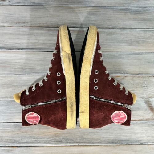 Golden Goose Deluxe Brand Francy Burgundy Mid Women's Sneakers Luxury - Picture 20 of 24