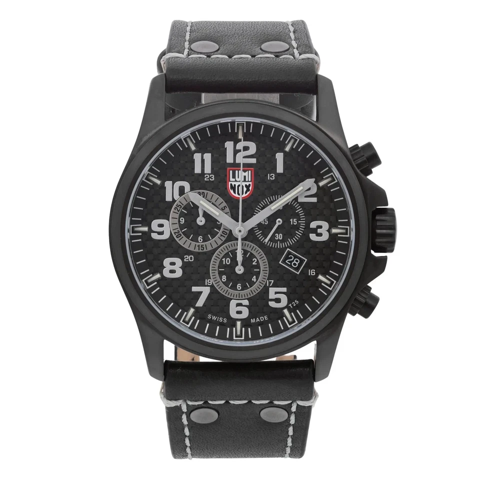Luminox Atacama Field Chrono Alarm 45mm Steel Black Dial Mens Watch XL.1941