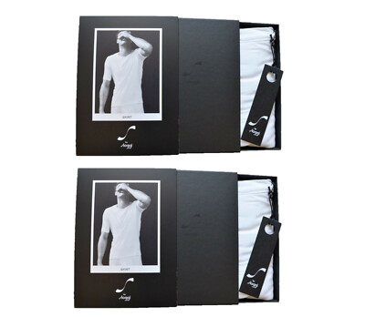 sloggi 2x Herren Shirt Unterhemd Größe L weiß men UVP 79,90  in Geschenk Box Set