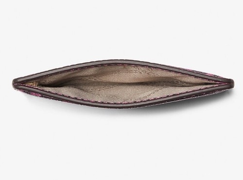 MICHAEL MICHAEL KORS Jet Set Small Snake Embossed Card Case - Picture 2 of 8
